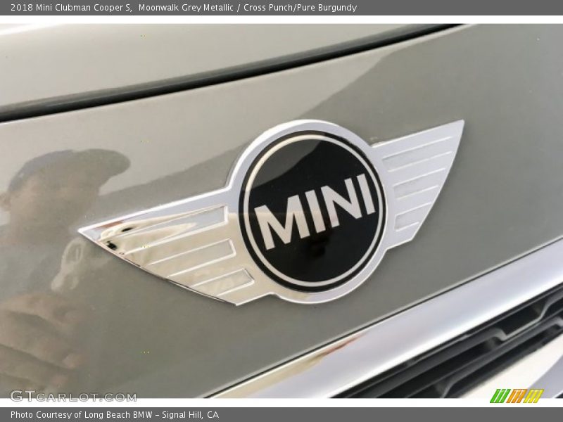 Moonwalk Grey Metallic / Cross Punch/Pure Burgundy 2018 Mini Clubman Cooper S