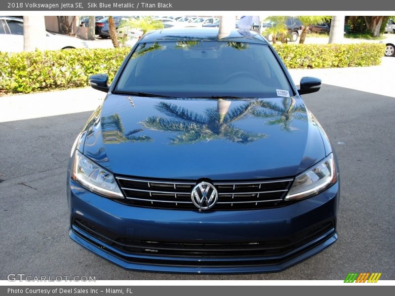 Silk Blue Metallic / Titan Black 2018 Volkswagen Jetta SE