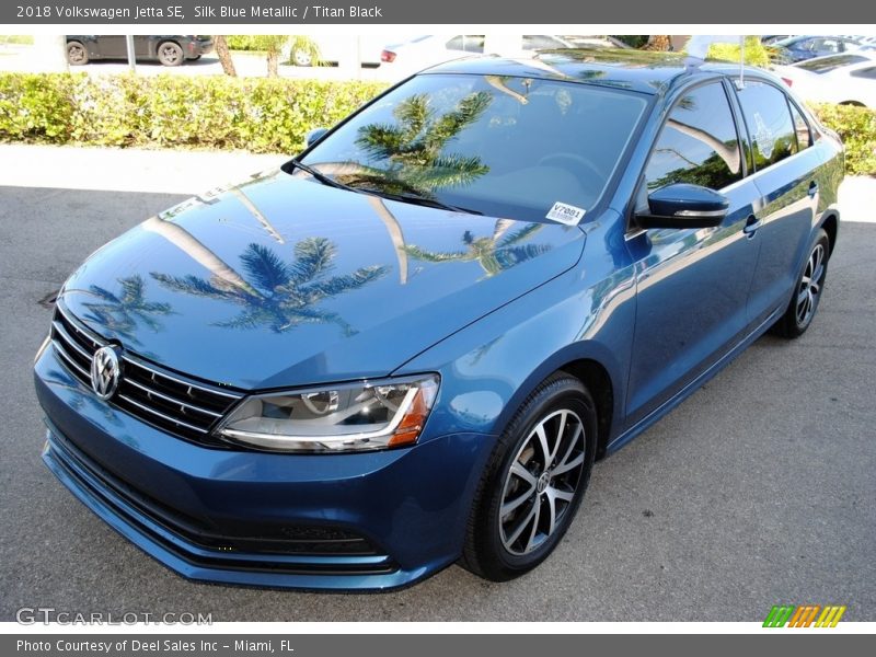 Silk Blue Metallic / Titan Black 2018 Volkswagen Jetta SE