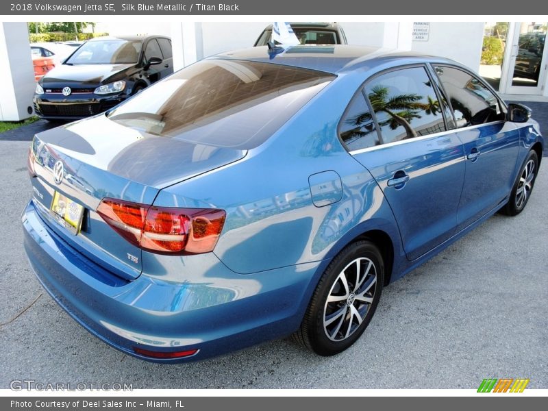 Silk Blue Metallic / Titan Black 2018 Volkswagen Jetta SE