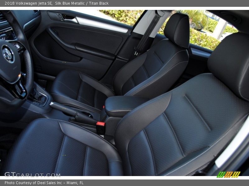 Silk Blue Metallic / Titan Black 2018 Volkswagen Jetta SE