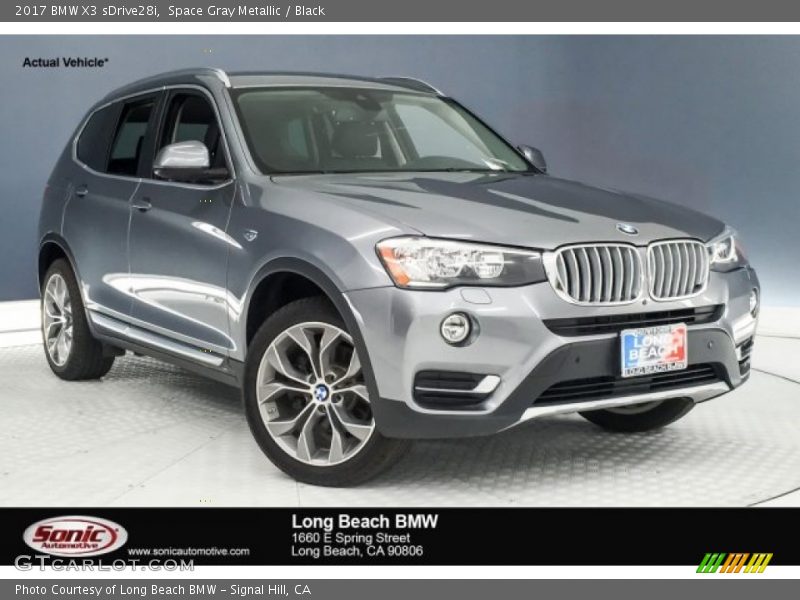 Space Gray Metallic / Black 2017 BMW X3 sDrive28i