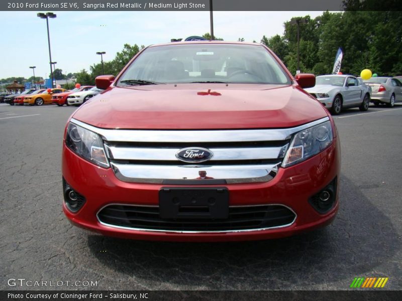 Sangria Red Metallic / Medium Light Stone 2010 Ford Fusion SE V6