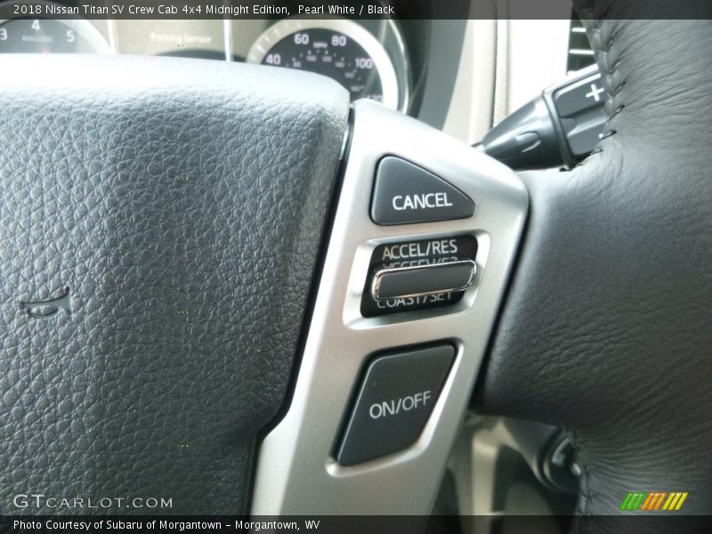 Pearl White / Black 2018 Nissan Titan SV Crew Cab 4x4 Midnight Edition