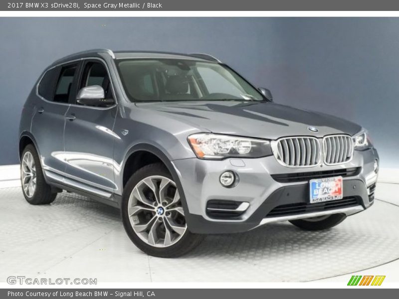 Space Gray Metallic / Black 2017 BMW X3 sDrive28i