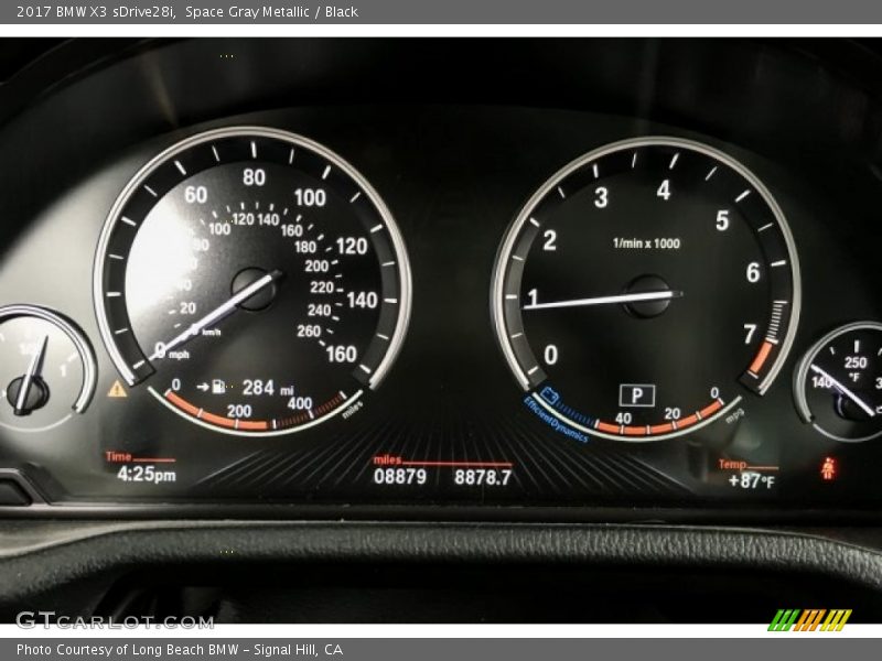 Space Gray Metallic / Black 2017 BMW X3 sDrive28i