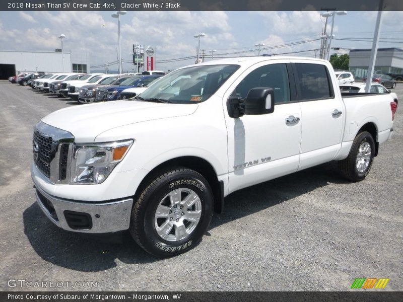 Glacier White / Black 2018 Nissan Titan SV Crew Cab 4x4
