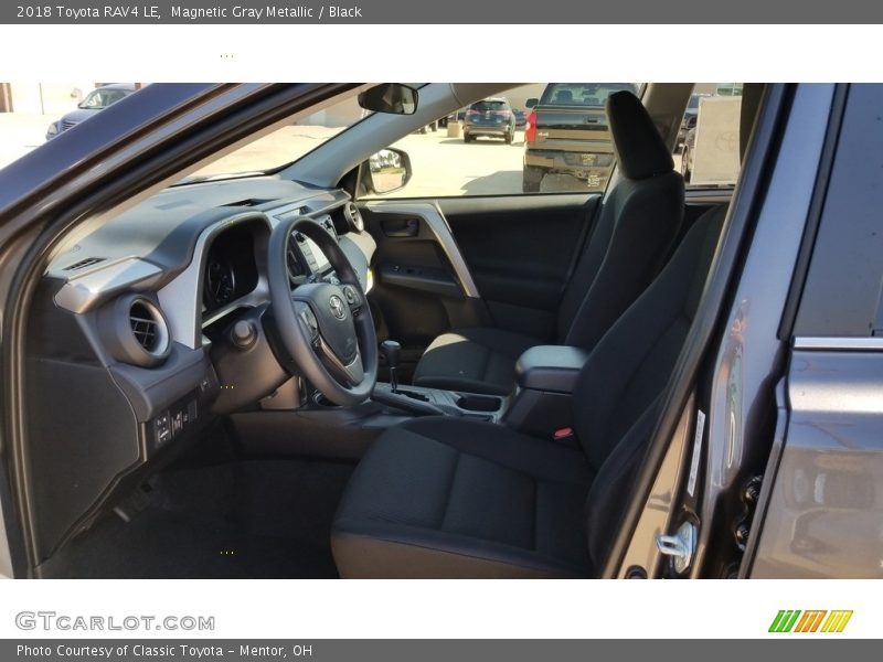 Magnetic Gray Metallic / Black 2018 Toyota RAV4 LE