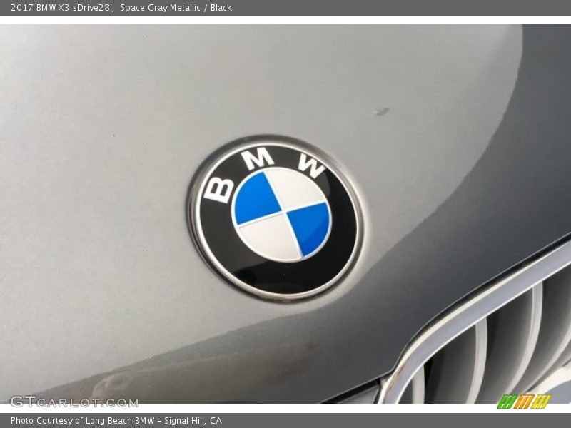 Space Gray Metallic / Black 2017 BMW X3 sDrive28i