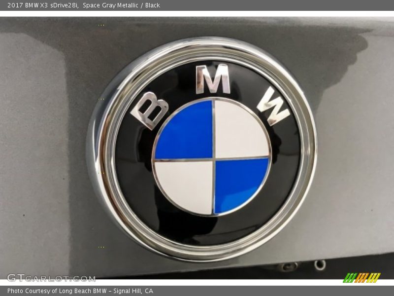 Space Gray Metallic / Black 2017 BMW X3 sDrive28i