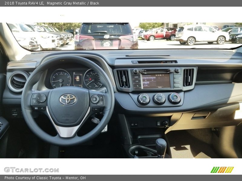 Magnetic Gray Metallic / Black 2018 Toyota RAV4 LE