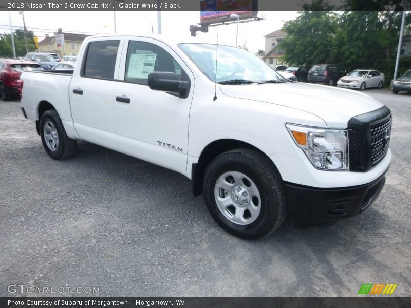 Glacier White / Black 2018 Nissan Titan S Crew Cab 4x4