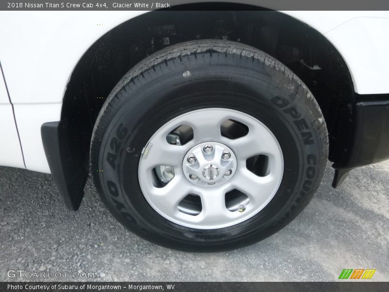 Glacier White / Black 2018 Nissan Titan S Crew Cab 4x4