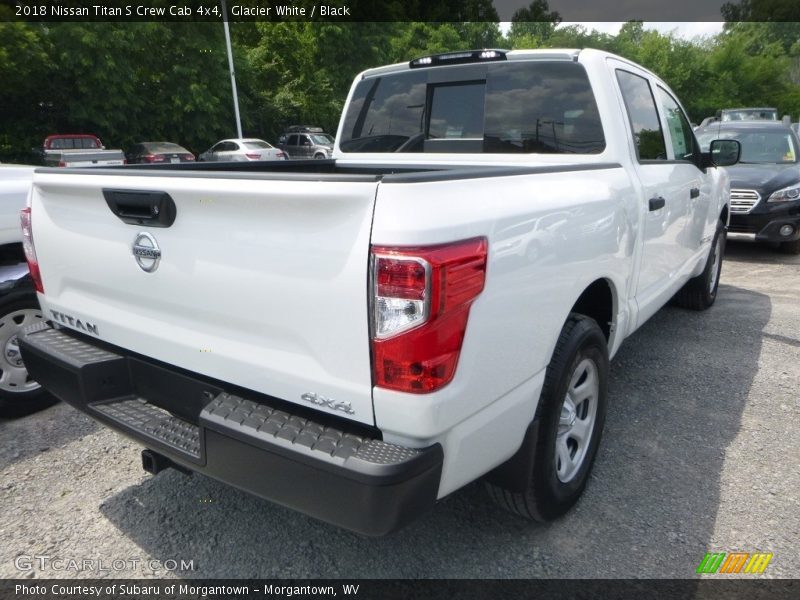 Glacier White / Black 2018 Nissan Titan S Crew Cab 4x4