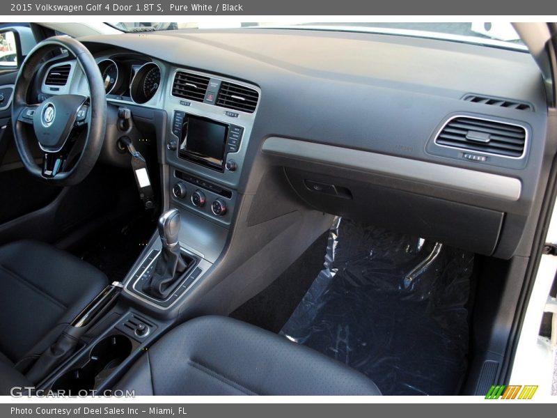 Pure White / Black 2015 Volkswagen Golf 4 Door 1.8T S