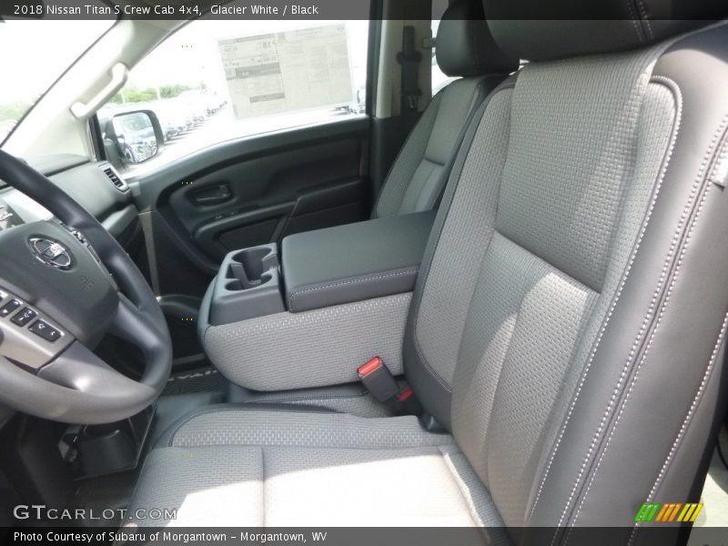 Glacier White / Black 2018 Nissan Titan S Crew Cab 4x4
