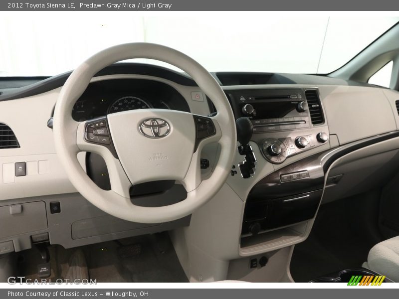 Predawn Gray Mica / Light Gray 2012 Toyota Sienna LE