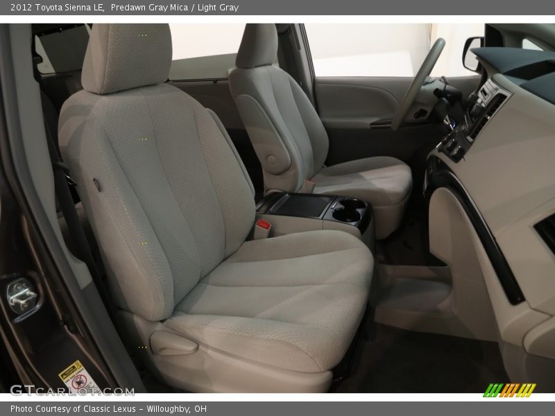 Predawn Gray Mica / Light Gray 2012 Toyota Sienna LE