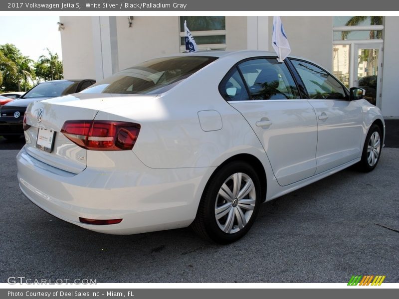 White Silver / Black/Palladium Gray 2017 Volkswagen Jetta S