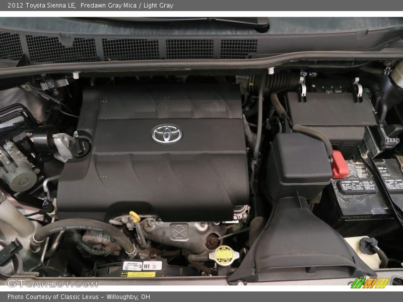 Predawn Gray Mica / Light Gray 2012 Toyota Sienna LE