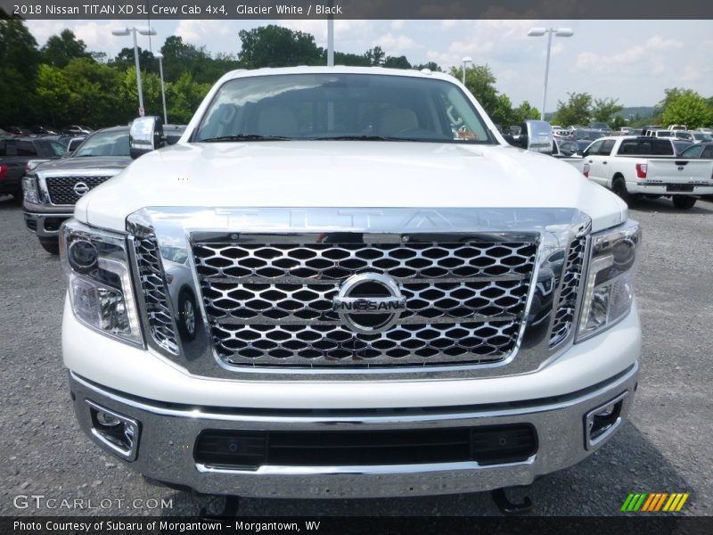 Glacier White / Black 2018 Nissan TITAN XD SL Crew Cab 4x4