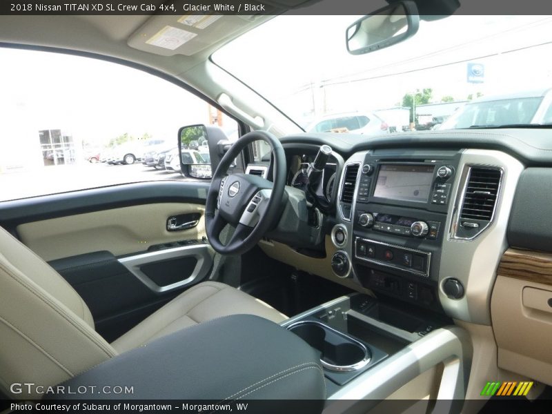 Glacier White / Black 2018 Nissan TITAN XD SL Crew Cab 4x4