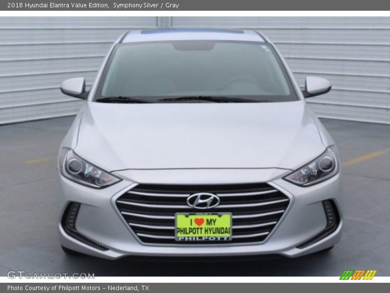 Symphony Silver / Gray 2018 Hyundai Elantra Value Edition