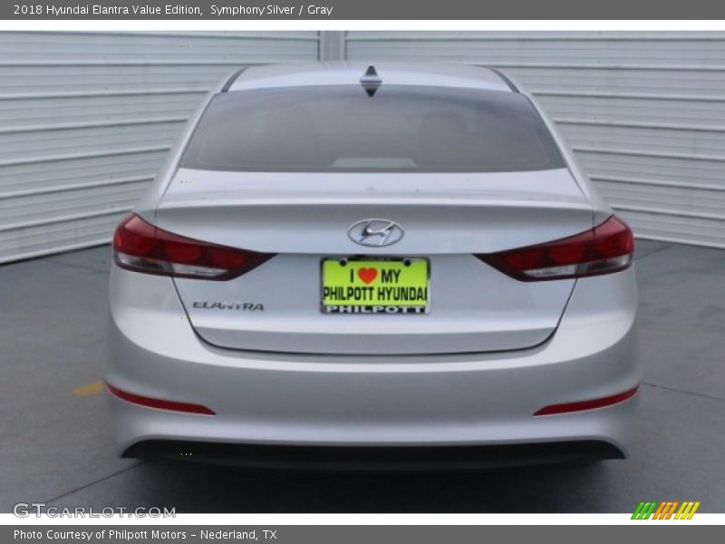 Symphony Silver / Gray 2018 Hyundai Elantra Value Edition