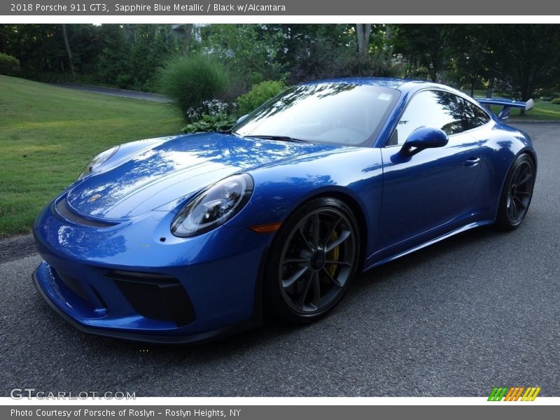 Sapphire Blue Metallic / Black w/Alcantara 2018 Porsche 911 GT3