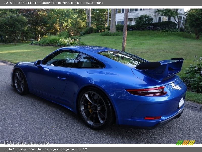 Sapphire Blue Metallic / Black w/Alcantara 2018 Porsche 911 GT3