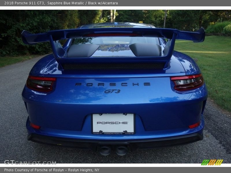 Sapphire Blue Metallic / Black w/Alcantara 2018 Porsche 911 GT3
