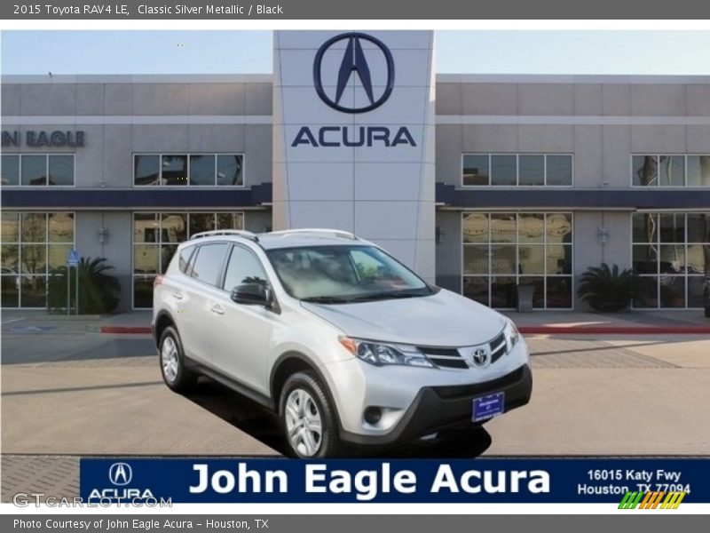 Classic Silver Metallic / Black 2015 Toyota RAV4 LE