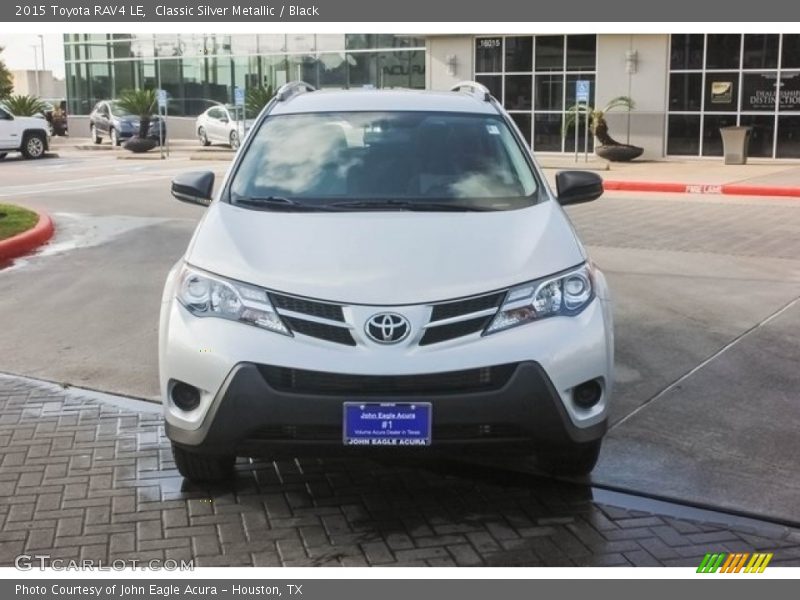 Classic Silver Metallic / Black 2015 Toyota RAV4 LE