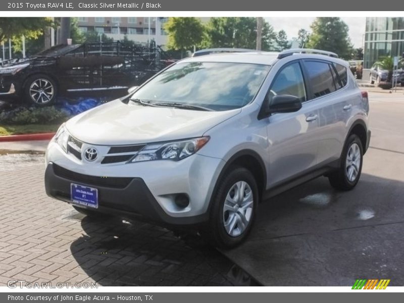 Classic Silver Metallic / Black 2015 Toyota RAV4 LE
