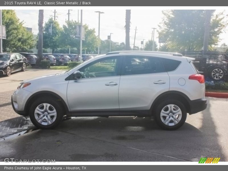 Classic Silver Metallic / Black 2015 Toyota RAV4 LE