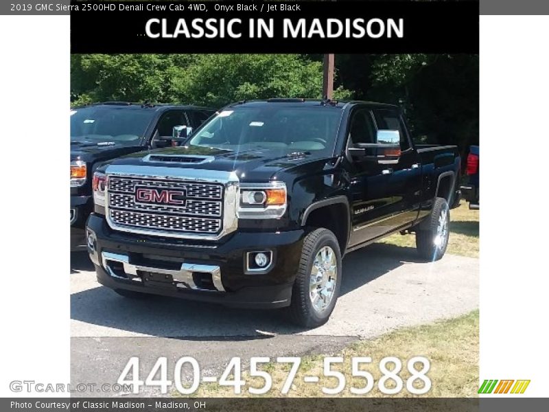 Onyx Black / Jet Black 2019 GMC Sierra 2500HD Denali Crew Cab 4WD