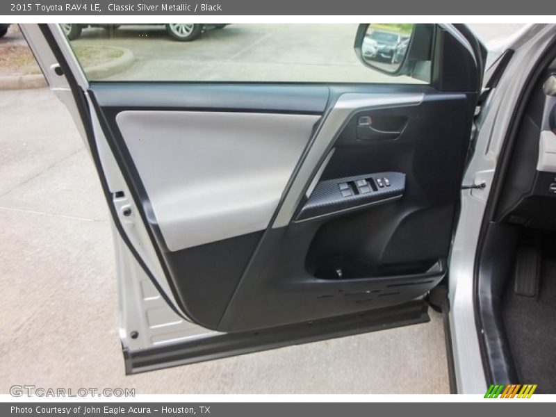 Classic Silver Metallic / Black 2015 Toyota RAV4 LE