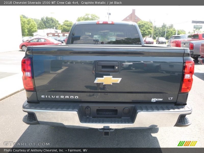 Graphite Metallic / Jet Black 2018 Chevrolet Silverado 1500 WT Crew Cab 4x4