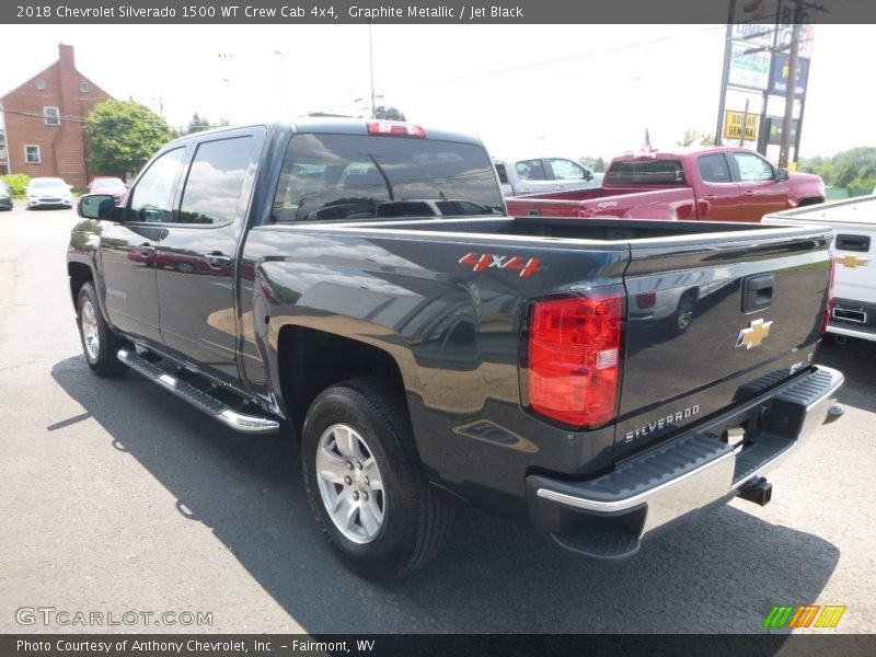 Graphite Metallic / Jet Black 2018 Chevrolet Silverado 1500 WT Crew Cab 4x4