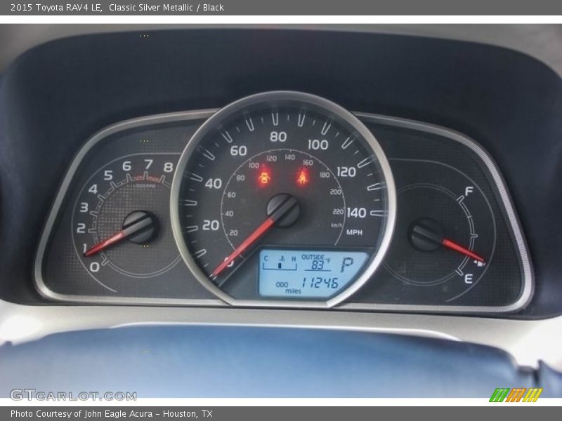 Classic Silver Metallic / Black 2015 Toyota RAV4 LE