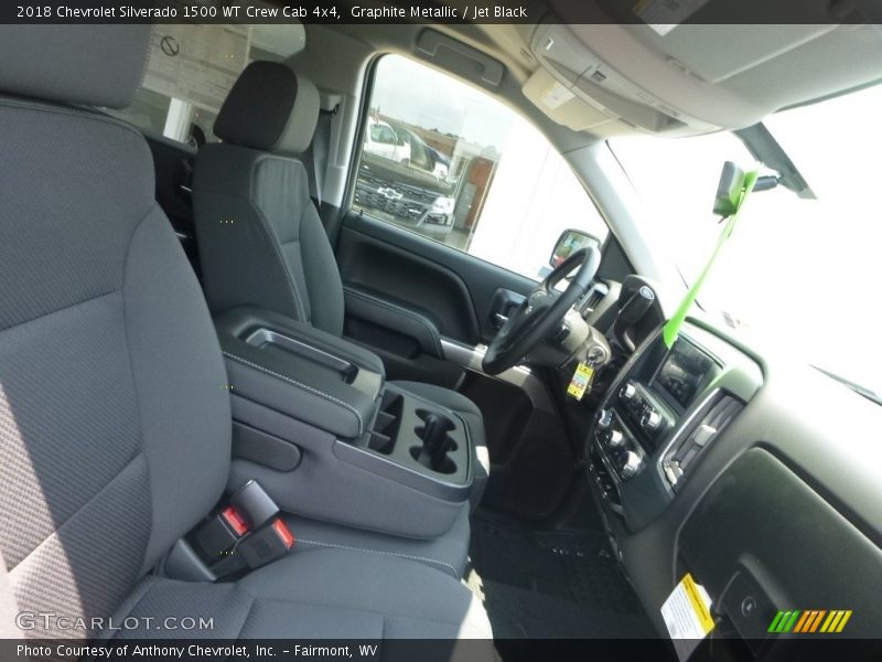 Graphite Metallic / Jet Black 2018 Chevrolet Silverado 1500 WT Crew Cab 4x4