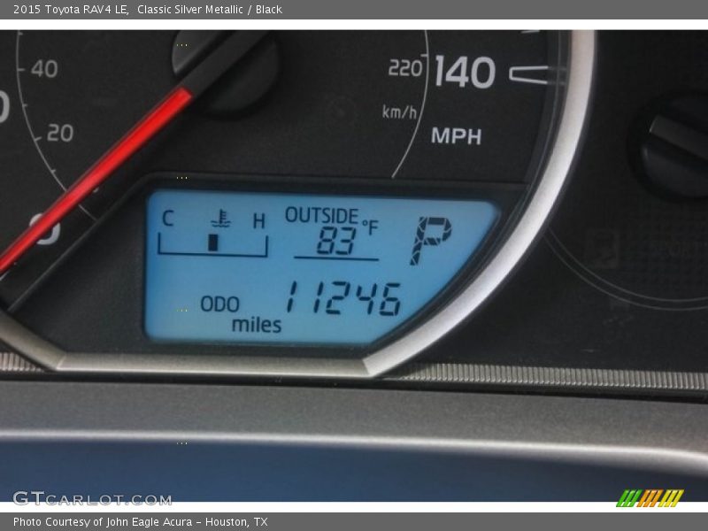Classic Silver Metallic / Black 2015 Toyota RAV4 LE