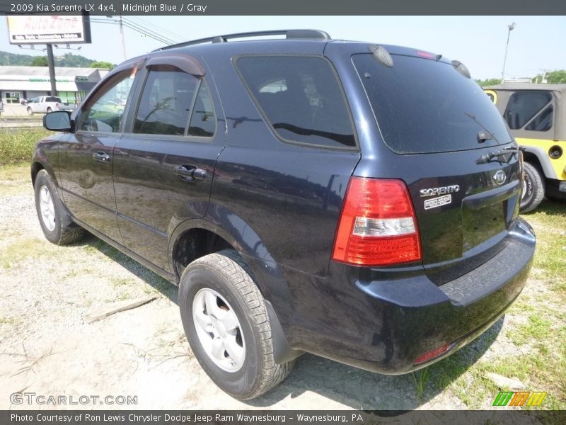Midnight Blue / Gray 2009 Kia Sorento LX 4x4