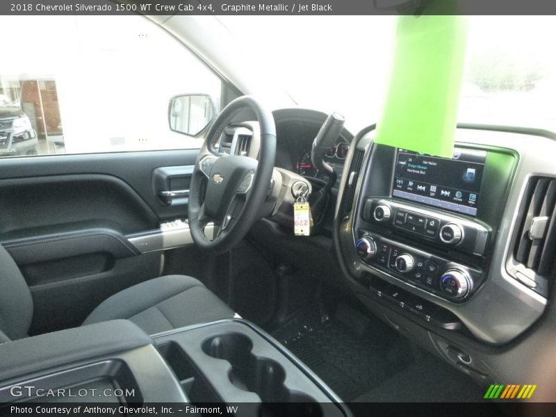 Graphite Metallic / Jet Black 2018 Chevrolet Silverado 1500 WT Crew Cab 4x4