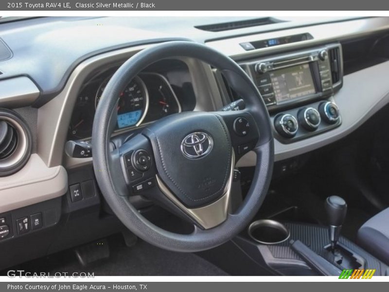 Classic Silver Metallic / Black 2015 Toyota RAV4 LE
