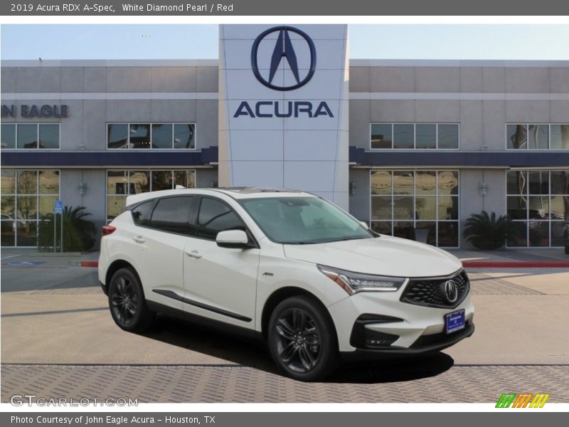 White Diamond Pearl / Red 2019 Acura RDX A-Spec