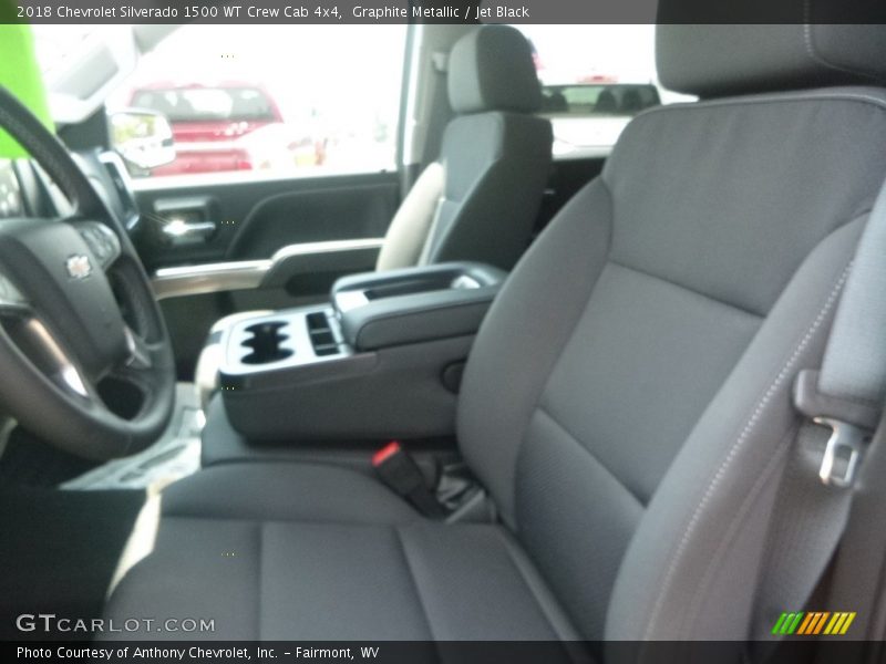 Graphite Metallic / Jet Black 2018 Chevrolet Silverado 1500 WT Crew Cab 4x4