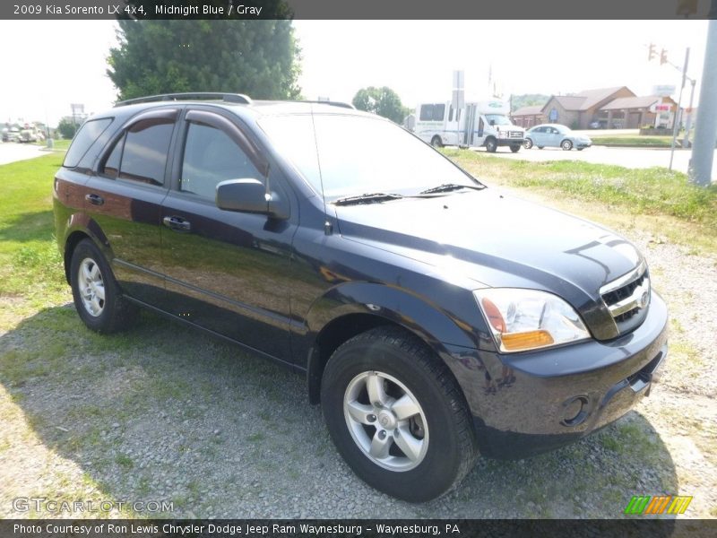 Midnight Blue / Gray 2009 Kia Sorento LX 4x4