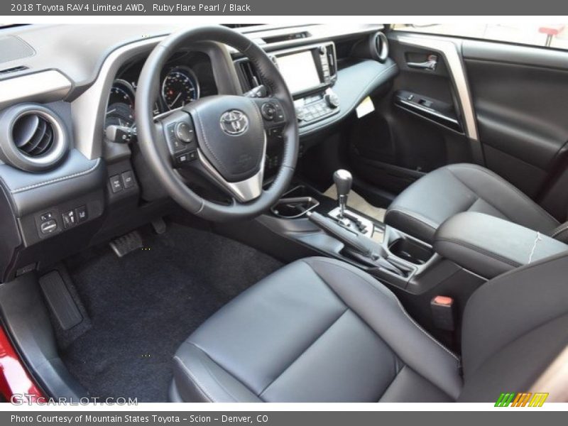 Ruby Flare Pearl / Black 2018 Toyota RAV4 Limited AWD
