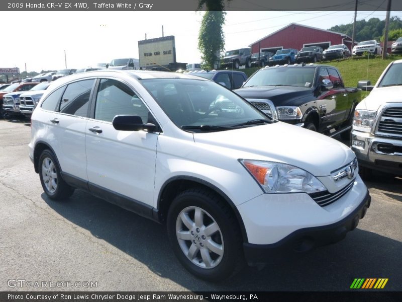 Taffeta White / Gray 2009 Honda CR-V EX 4WD